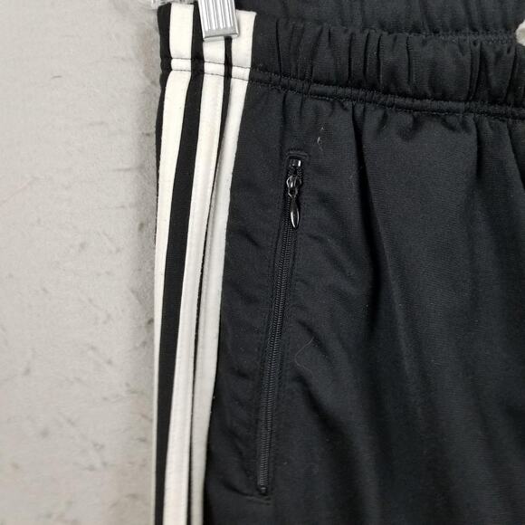 Adidas Track Suit Womens Large Black 3 Stripe Full Zip Jacket Pants Set Athletic - Picture 9 of 16